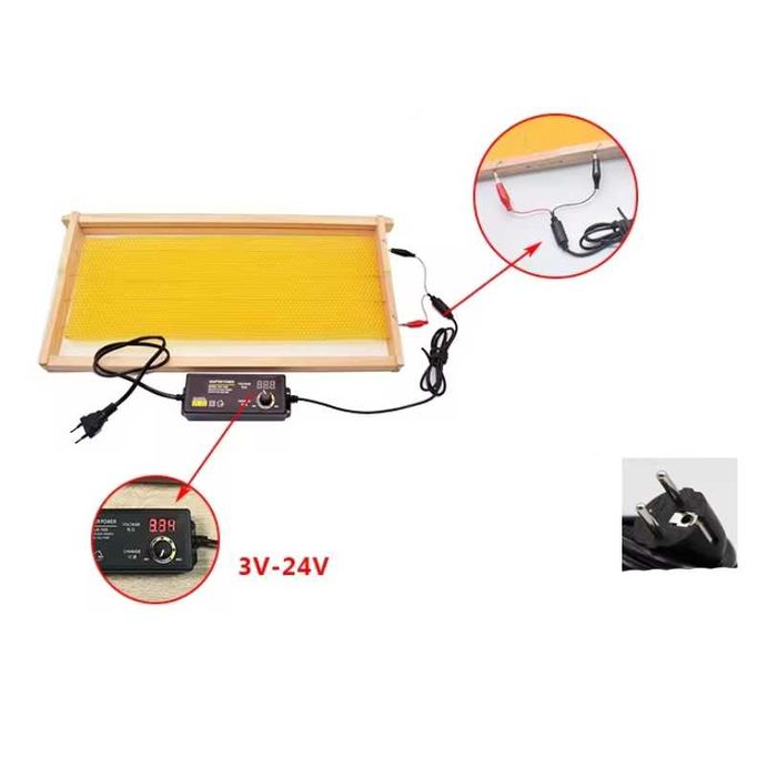 Уред за лепене на восъчни основи с терморегулатор пчелни кошери мед