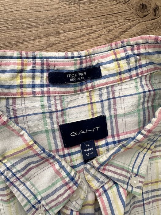 Camasa Gant cu Maneca Scurta Carouri Barbati | Marime XL