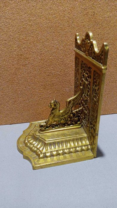 изключителен колекционерски месингов книгоразделител