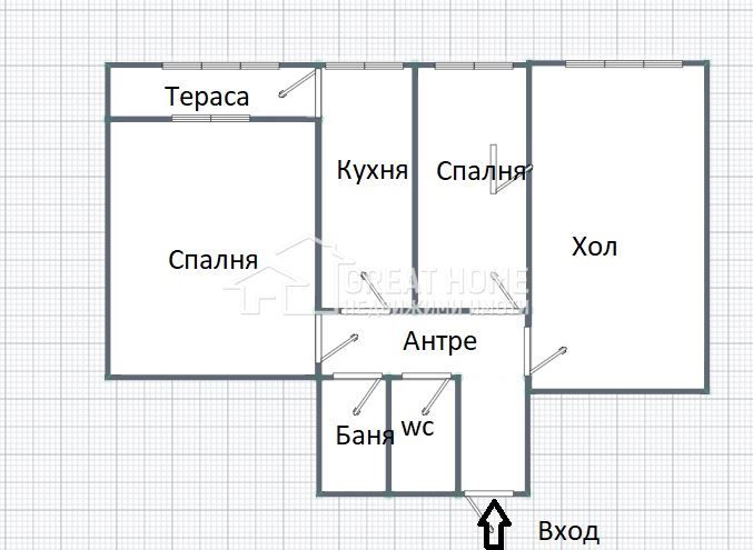 Дава се под наем Четиристаен апартамент в Търговище, Вароша - 80 кв.м за 348.84 € - Снимка #7