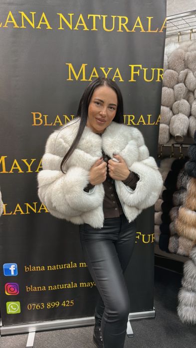 Haina din blana naturala, full blana