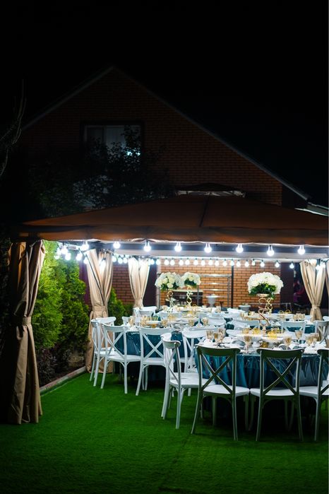 Аренда шатер стол стулья посуда