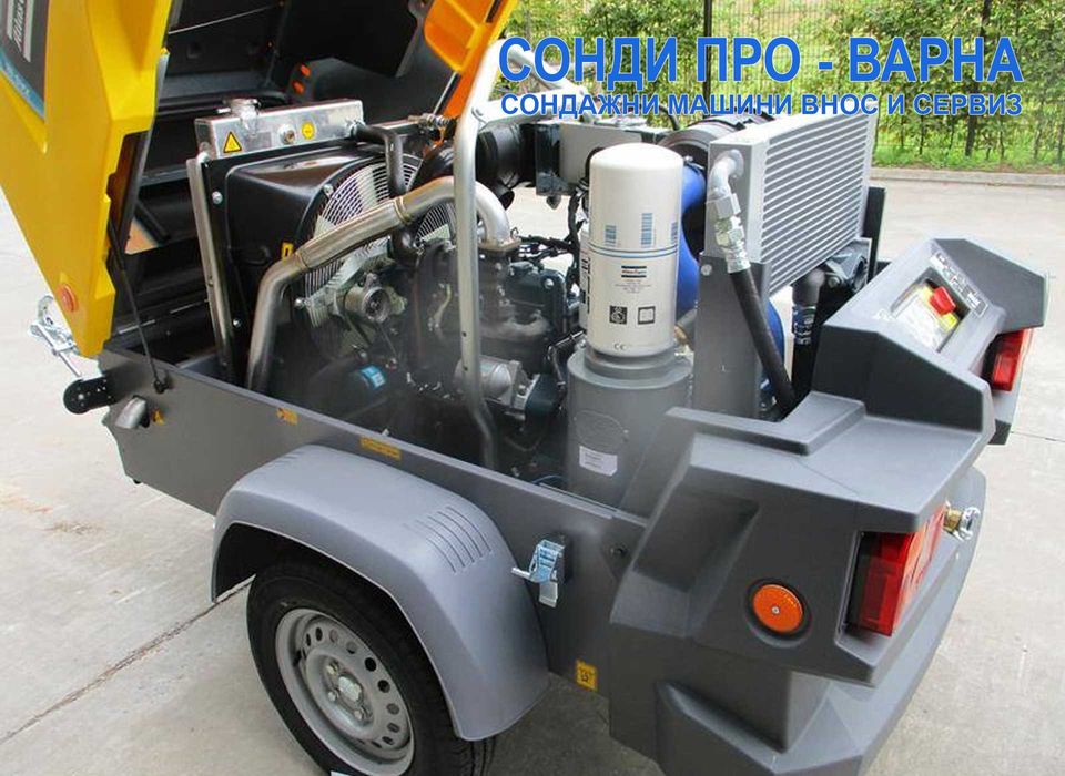 Мобилен компресор XAS88KD, 5м3/мин, дизелов 45hp, 7бара от Atlas Copco