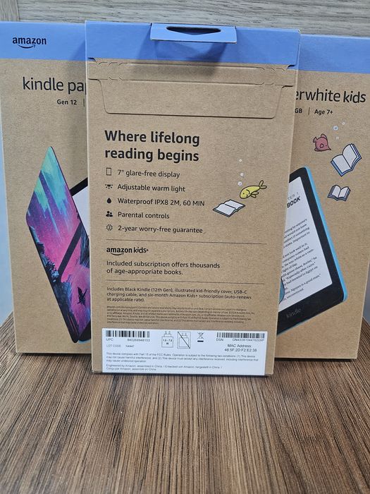 Запечатанная электронная книга Kindle Paperwhite, 12 Gen 7", 16gb
