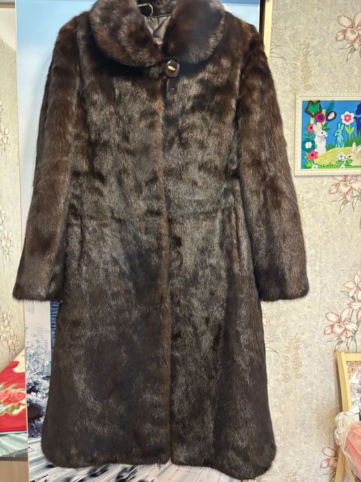 Норковая цельная шуба