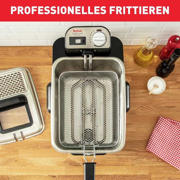 Фритюрник Tefal Oleoclean Pro Inox & Design (FR8040) 3.5L 2300W