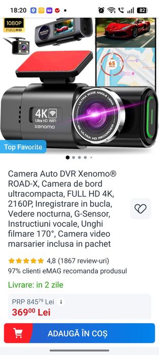 Camera auto 4k la oferta