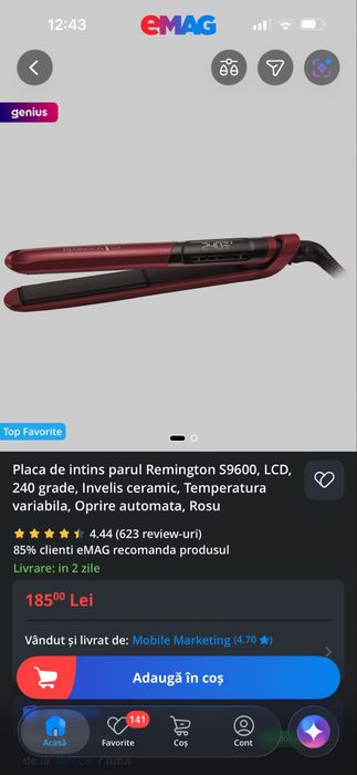 Placa remington stare impecabila