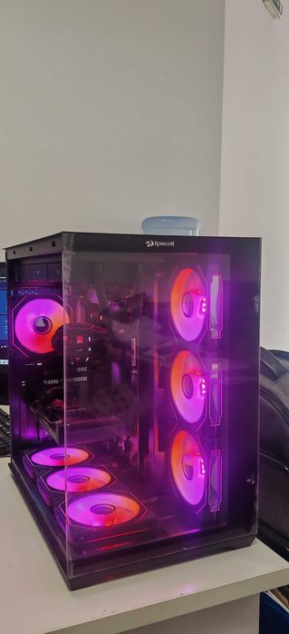 Мощен Геймърски Компютър Ryzen 5 7500X3D/32Gb DDR5/1TB SSD Corsair/RX 9060XT/WIFI & BT/Гаранция