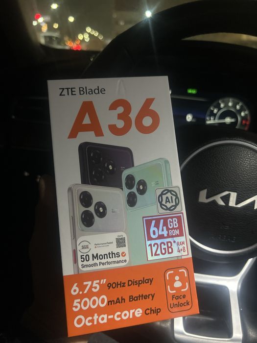 Новый телефон ZTE Blade A36.