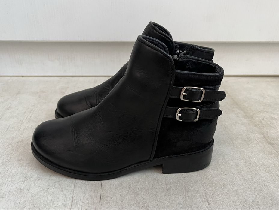 Високи кожени кецове Geox и боти от естествена кожа на Zara, номер 27