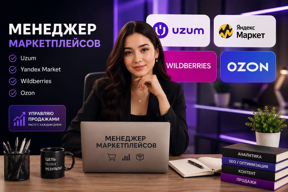 Uzum va boshqa marketpleslarda menijerlik xizmati