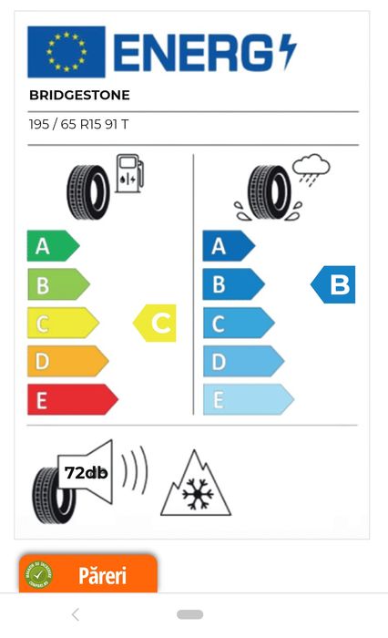 Anvelope iarna BRIDGESTONE BLIZZAK LM001 195/65R15 91T