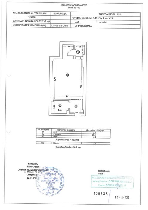 Studio cu vedere la mare, etaj 4, Building Ștefan Resort II, 38,2 mp