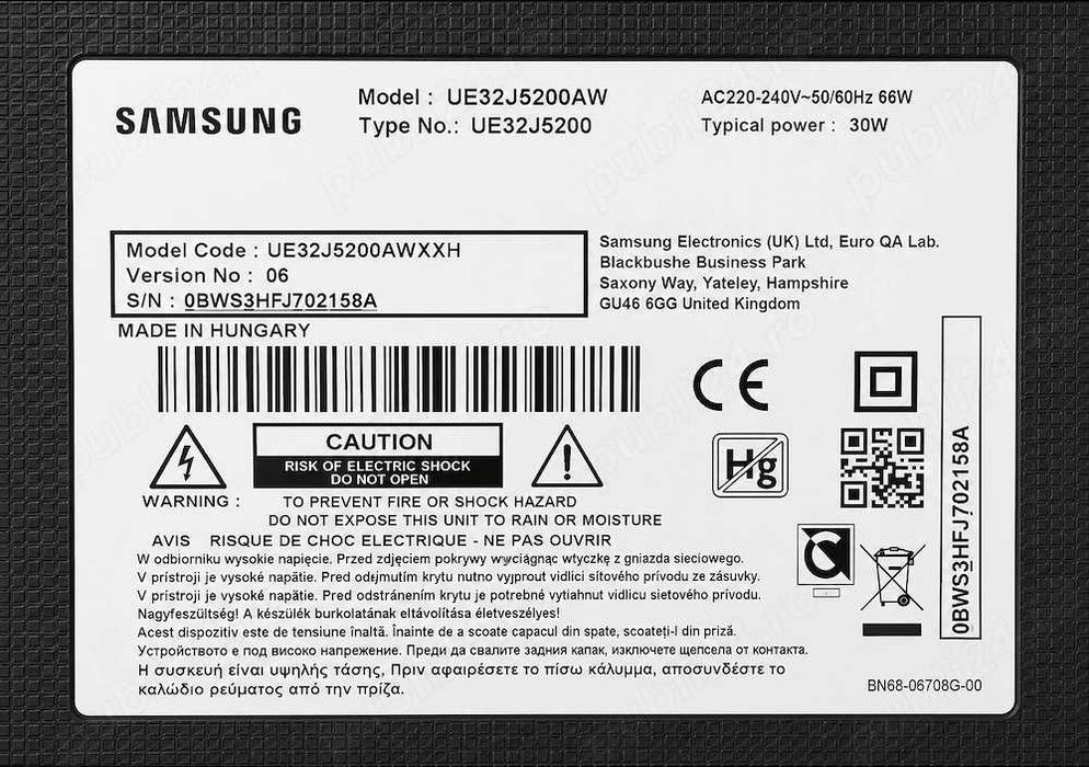 Televizor Samsung 80cm ue32j5200aw