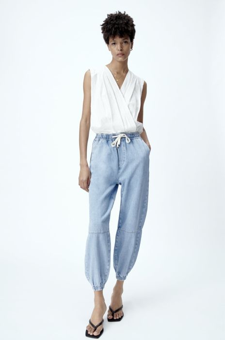 Zara спортно-елегантни дънки М размер