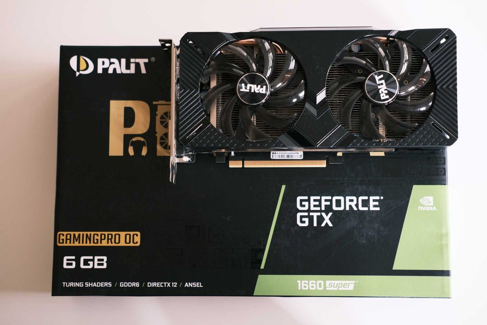 PALIT - Geforce GTX 1660 Super OC 6gb, 192 bit [Състояние: Като ново]