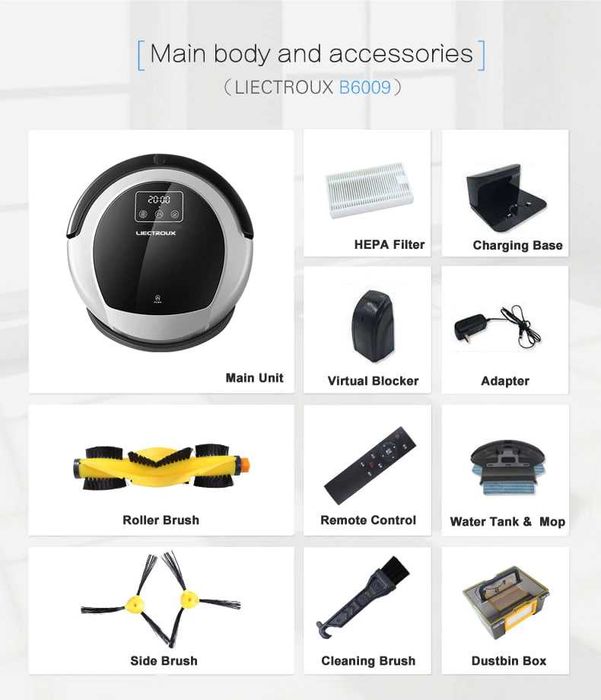 Робот пылесос LIECTROUX B6009