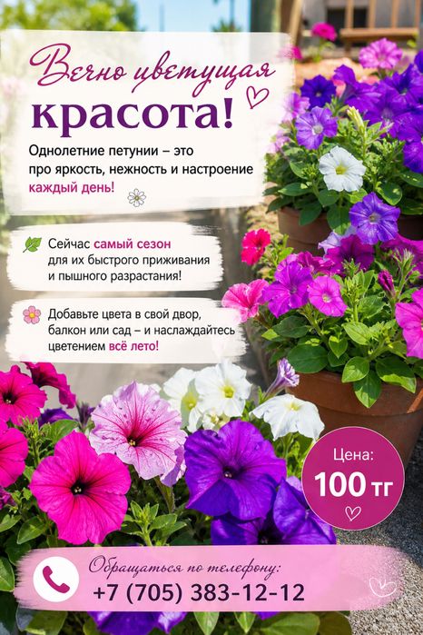 Однолетние цветы Петунии