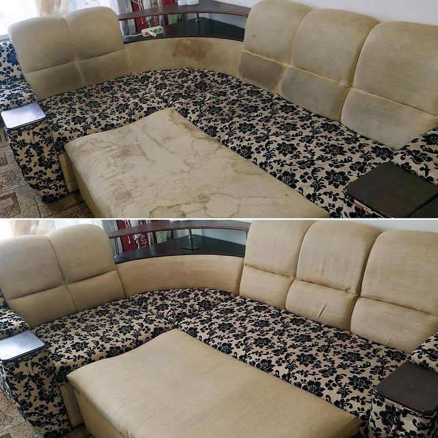 Чистка дивана от пятен