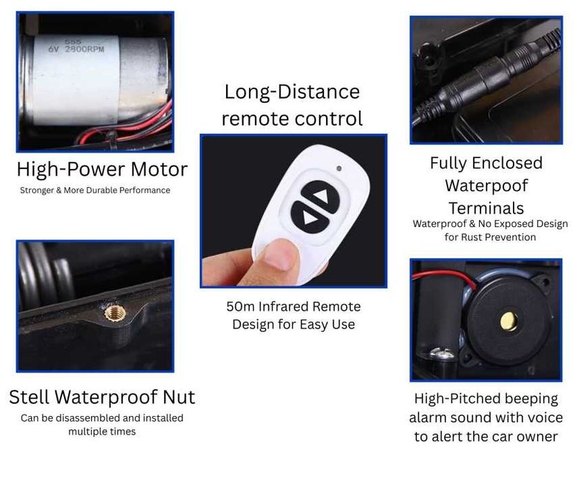 SMART скоба за паркомясто с дистанционно и аларма