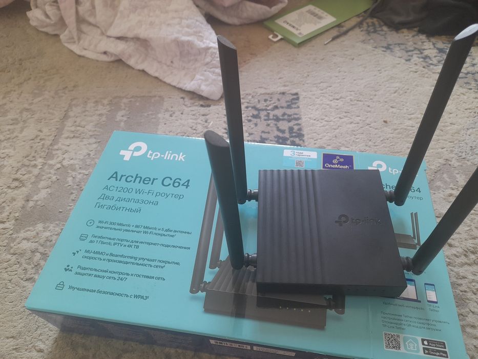 Archer c64 роутер tp-link новый с коробки