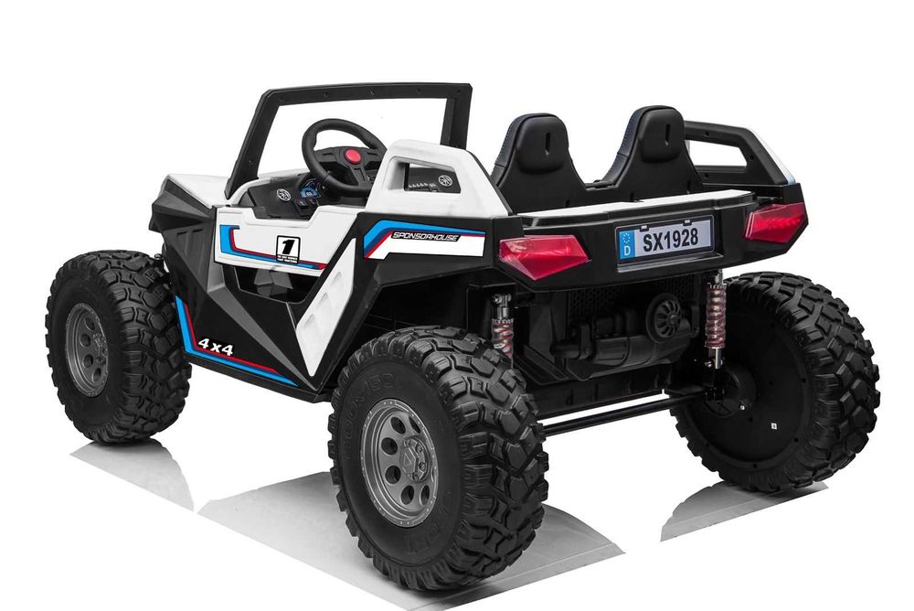 UTV electric pt copii Buggy Autokids 450W 24V 4x4 (sx1928-fast) Alb