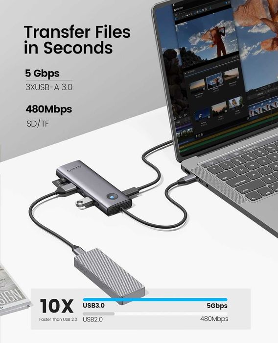 USB-С док-станция ORICO 10 в 1