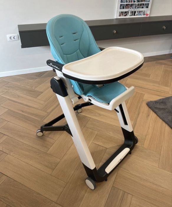 Scaun masa bebelusi Peg Perego Siesta Follow me albastru