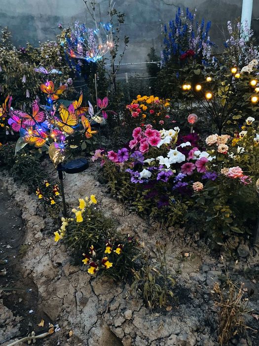 Светильник Бабочки на Солнечной Батарее для сада и дачи!!!