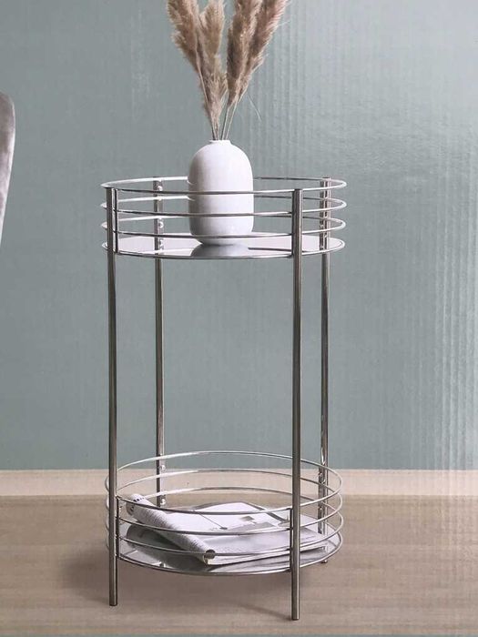 Маса на две нива с огледални плотове 65 см