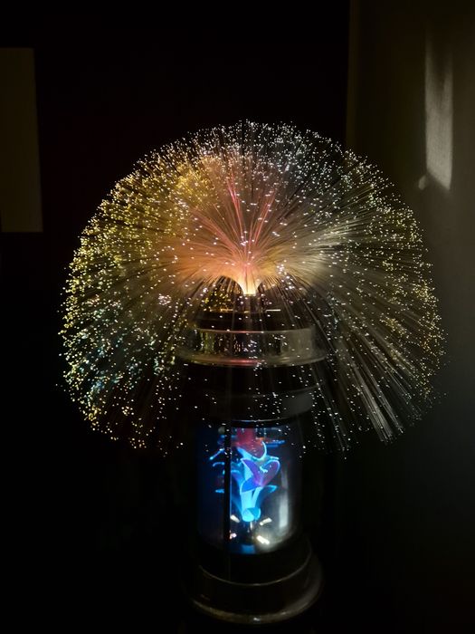Lampă fibră optica de sticla anii 80 italia