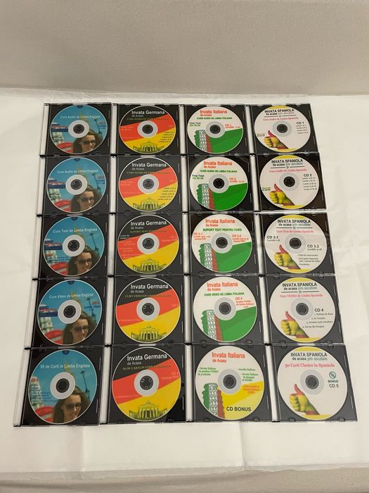 Cursuri audio & video de 4 limbi straine