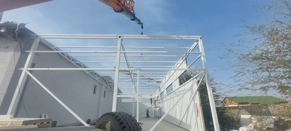 Монтаж сэндвич-панелей