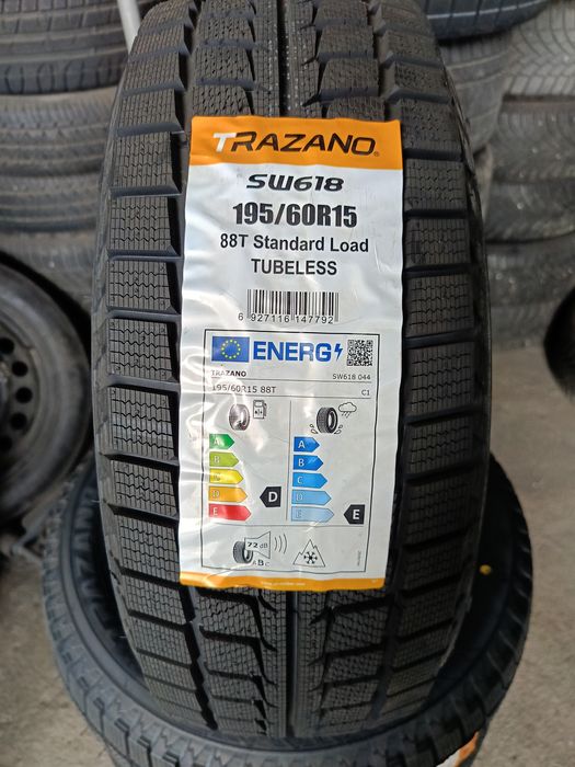 НОВИ ЗИМНИ -15цола -195/60-1бр.-99лв."TRAZANO"-с монтаж и баланс