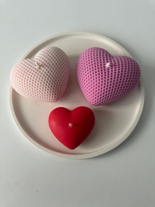 Lumânare Inimă Mare - Ceară de Soia, Parfumată (Cadou/Handmade)