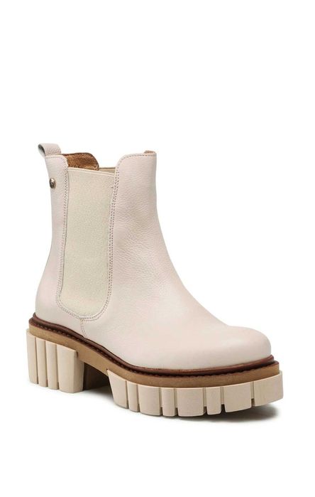 Нови! Maciejka Боти тип челси бежов цвят