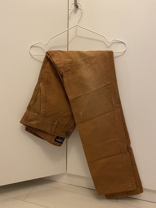 Pantalon cargo tip worker maro Pull and Bear marime 32