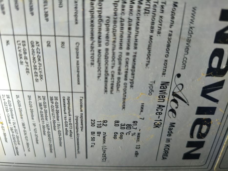 Газовый котёл на 130квд