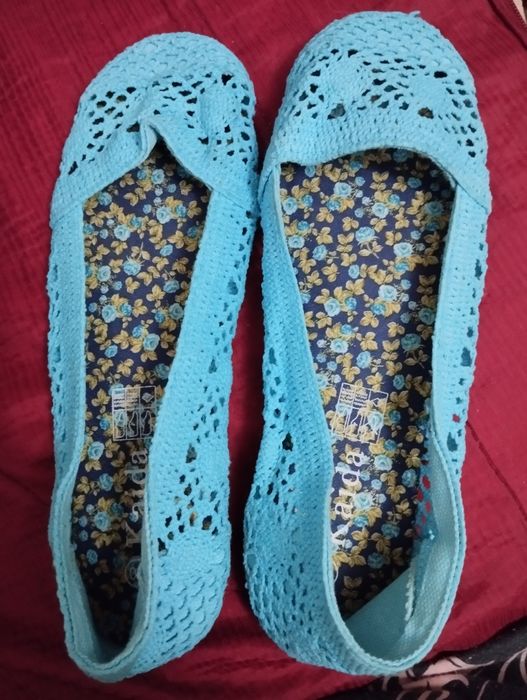 Espadrile turcoaz damă