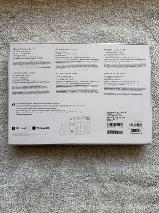 Microsoft Surface Pro 12  16/512 GB SIGILATA