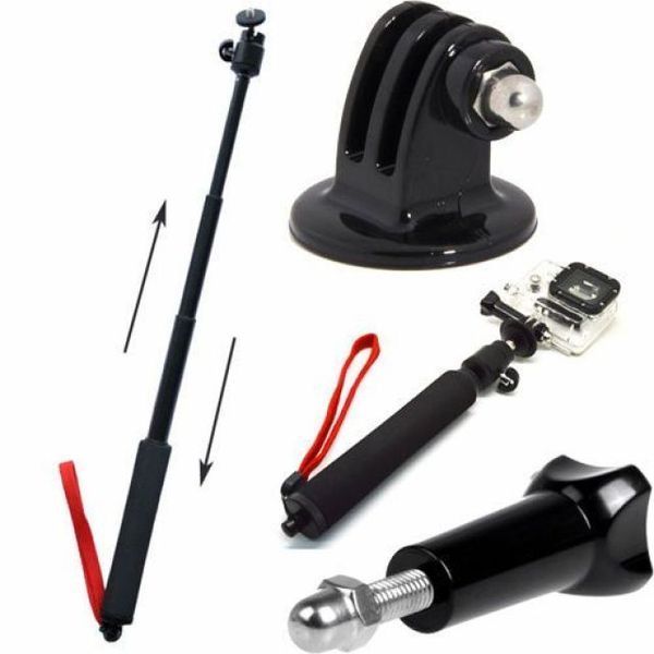 Монопод (селфи стик) клас 3, 55см + приставка за gopro