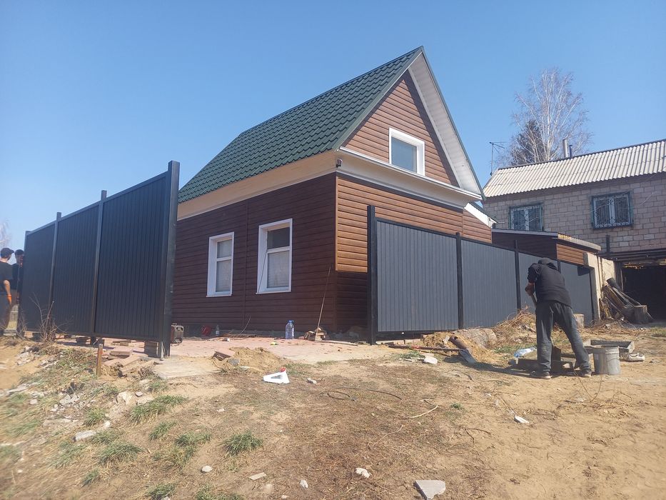 Заборы из проф листа под ключ