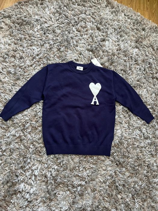 AMI Paris Pulover Bleumarin