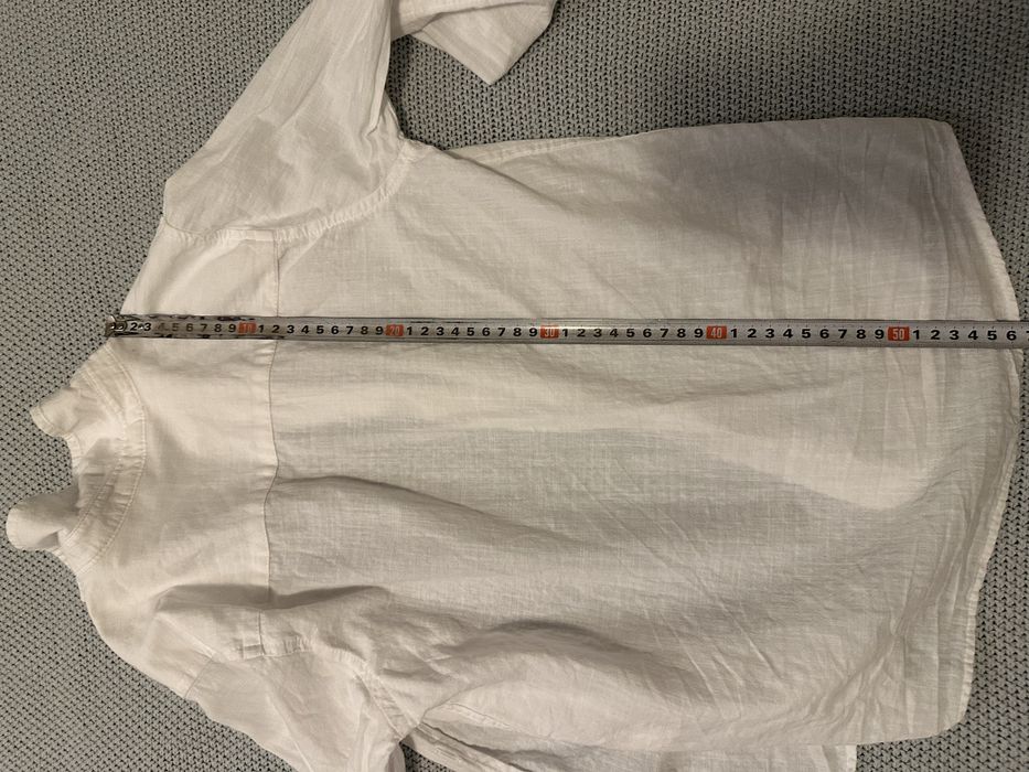 Детска бяла памучн риза р134