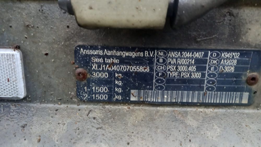 Remorca 3000kg platforma Ansemens