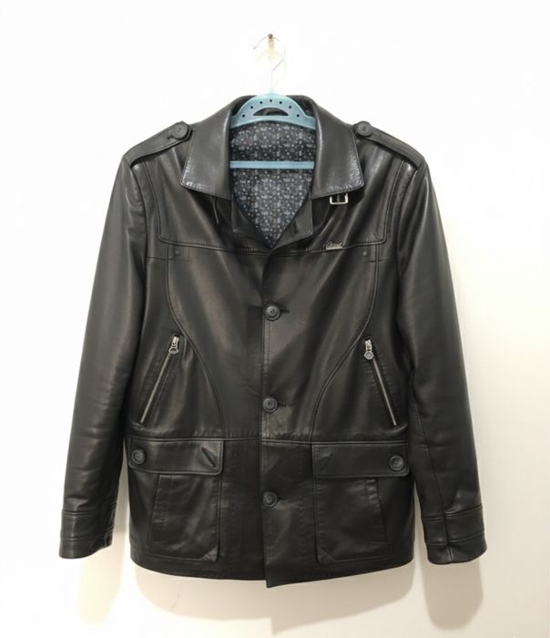 Мужская кожаная куртка Brioni — Новая