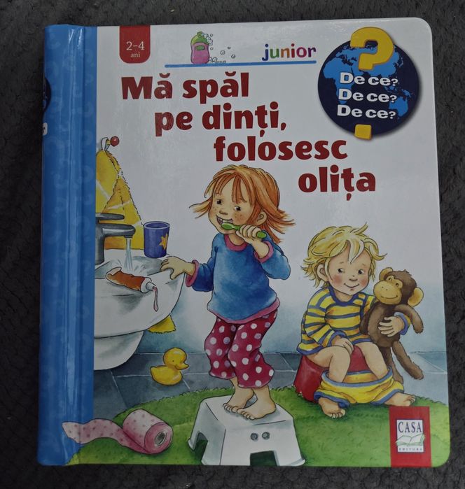 Carte copii- Mă spăl pe dinți, folosesc olița