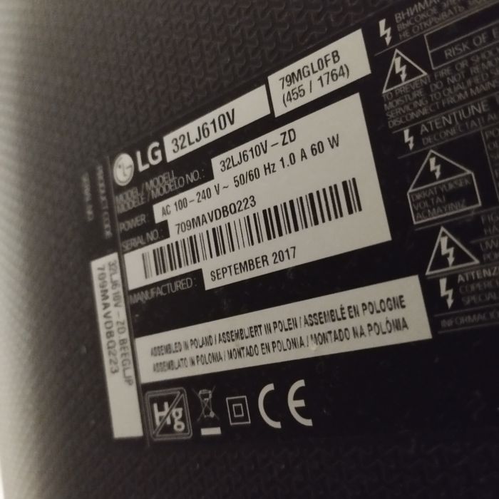 LG  Full HD 80 cm 32LJ610V