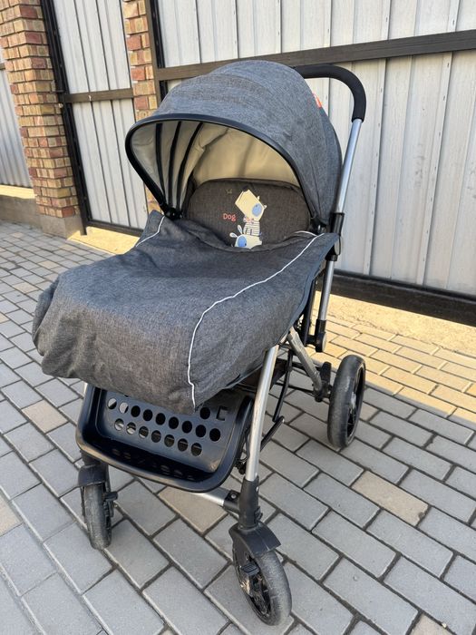 Коляска зима и лето барс серый